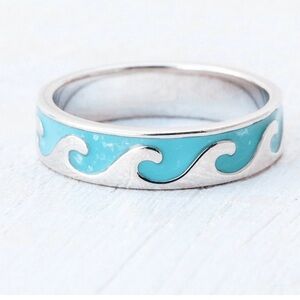 Silver Wave Pura Vida Ring